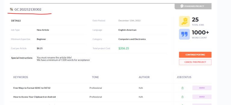 HireWriter Vendor Standard Operating Procedure (SOP)