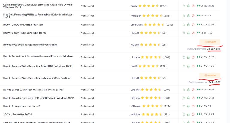 HireWriter Vendor Standard Operating Procedure (SOP)