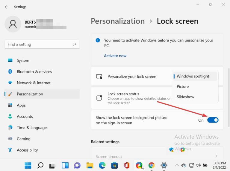 How to unlock computer screen Windows 11?