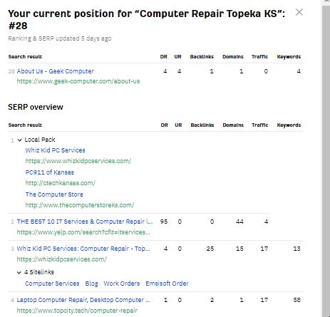 Create a Report for GC Search Results