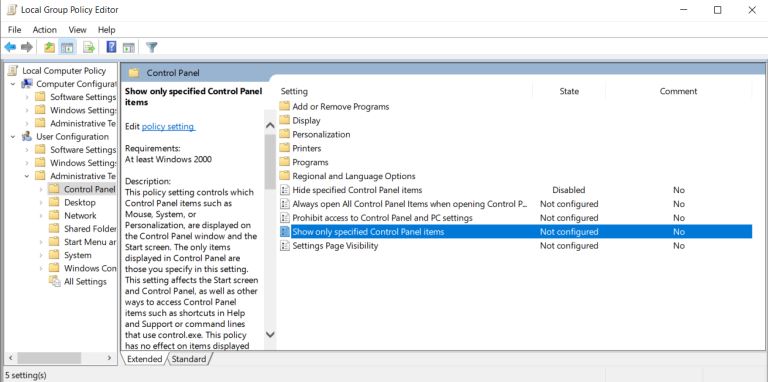 How to Open the Control Panel on Windows 10