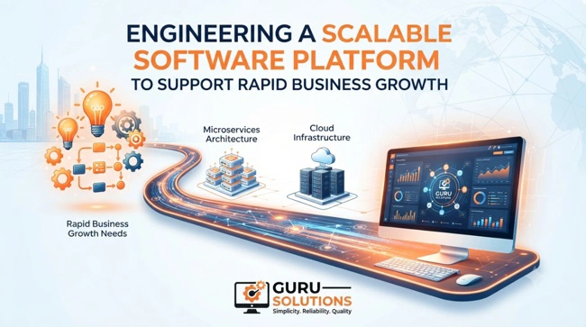 See how Guru Solutions engineered a scalable software platform that delivered 10x faster processing and 99.99% uptime to support rapid business growth.