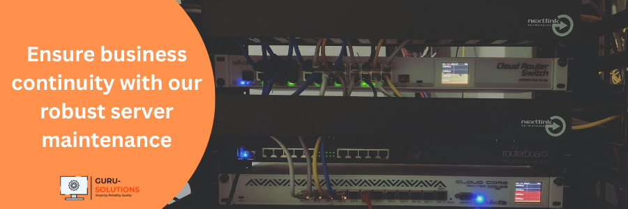 Ensure business continuity with our robust server maintenance